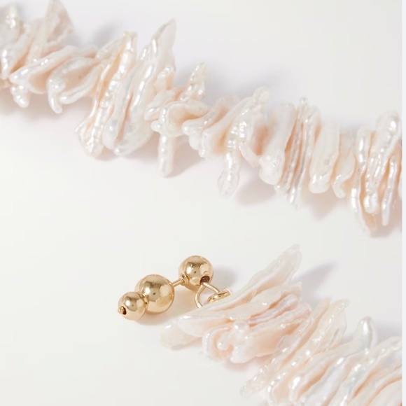 Cult Gaia Aliza Baroque Cultured Freshwater Pearl Asymmetric Drop Earrin… - Picture 11 of 16